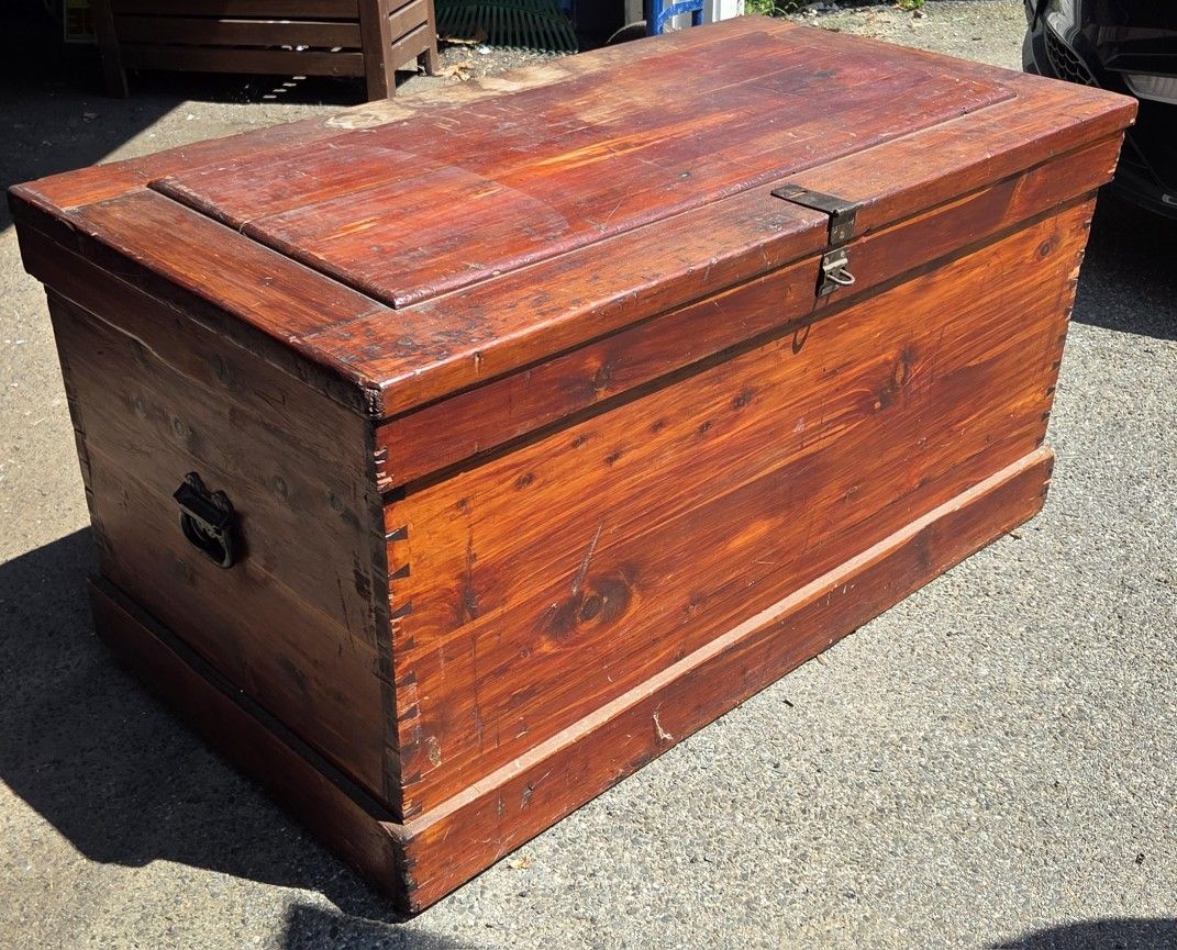 Vintage Cherry Wood Chest