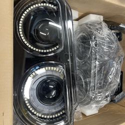 2008-2014 Challenger Rgb Custom Built Headlights And Foglights 
