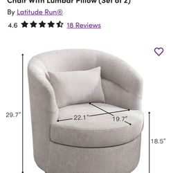 Brand New Swivel Accent Chairs (2)