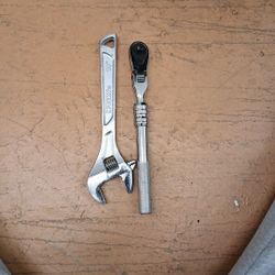 Adjustable Husky wrench In a stindo wretched 