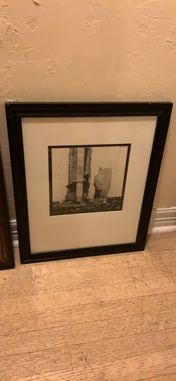 Black and white picture frame