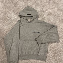 Gray Essentials Fear Of God Hoodie