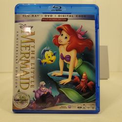 BLU RAY / DVD COMBO PACK , THE LITTLE MERMAID. DISNEY ANNIVERSARY EDITION. IN LIKE NEW CONDITION $5