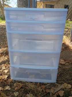 FIVE drawer storage