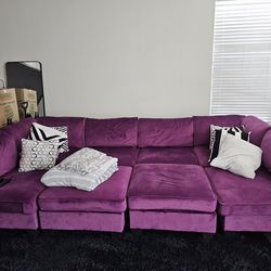 Purple sectional