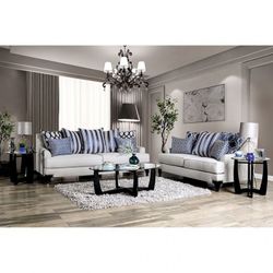 Brand New Plush Grey Chenille Sofa & Loveseat  (Pillows Included)