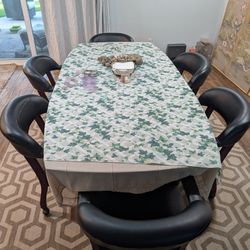 Set of 6 Rolling Dining Chairs - Solid Frames - DIY Project