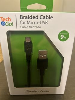 Braided Cable For Micro-USB 9ft