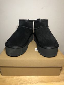 Women's Ultra Mini Platform Fashion Boot Classic Short Ankle Boot Cloud Warm Fur Lined Snow Boots