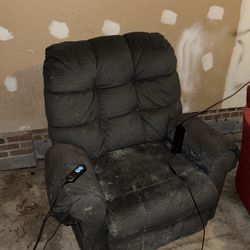 Dark Gray Recline Chair 