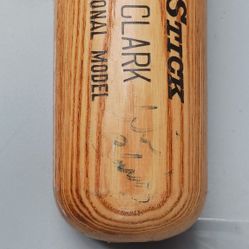 Signed Will Clark Baseball Bat