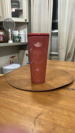 Red Pattern Starbucks Cup