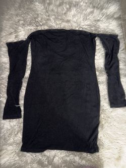 Black Off Shoulder Dress L