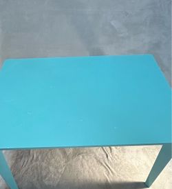 kids painted Teal Blue Table