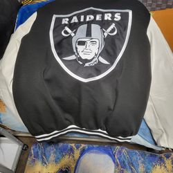 Raiders reversible letter man jacket 