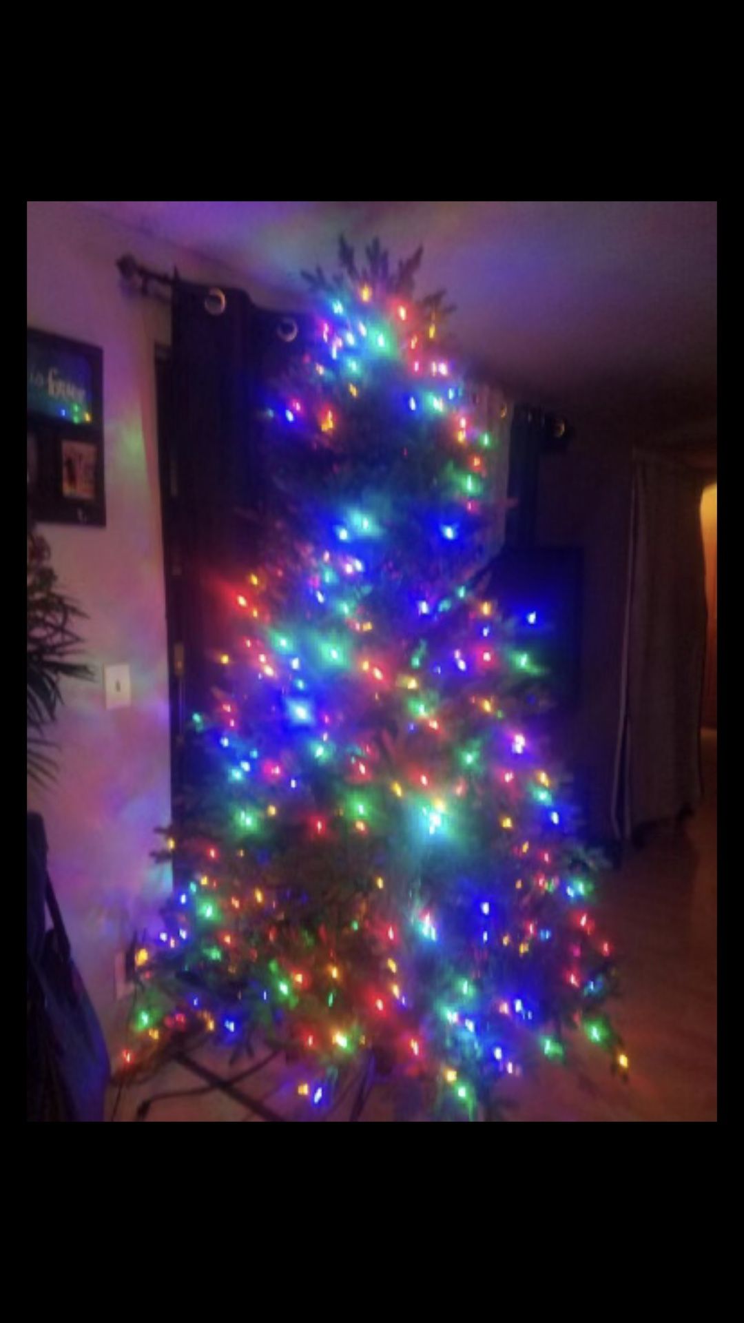 Christmas three with lights