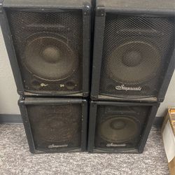 (4) Stage works Model LG-10 Speakers