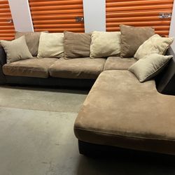 Tan Sectional - FREE Delivery