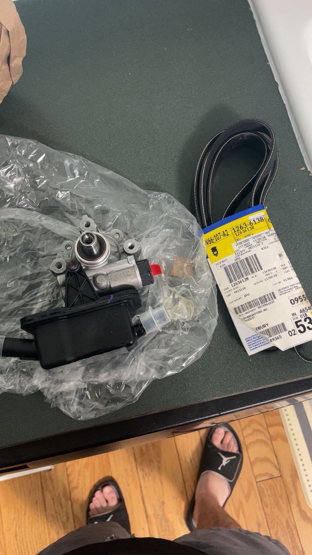 Power Steering Pump And Serpentine Belt