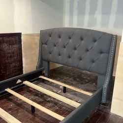 Pin Tuck Queen Slay bed frame