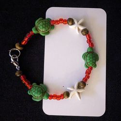 Turtle & starfish Necklace Set