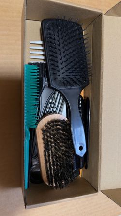 Hair Styling Tool Lot – Combs, Brushes, Picks & Color Brushes