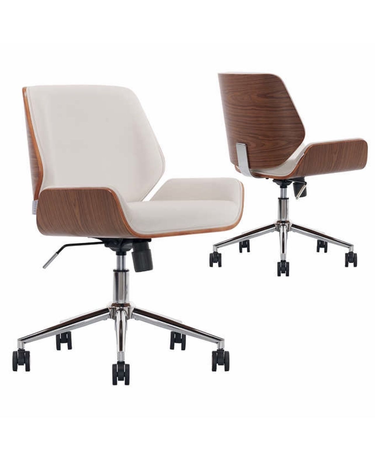Lillian August Ciara Fabric Bentwood Office Chair