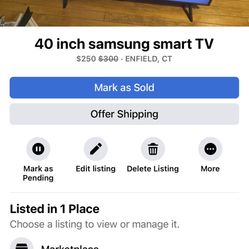 40 Inch Samsung TV