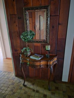 Antique entryway table