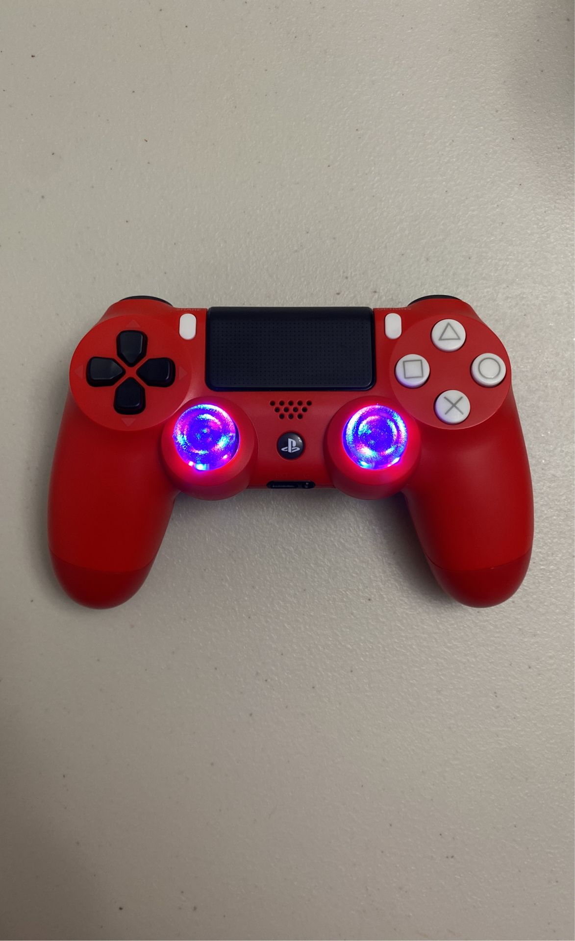 Sony PS4 Controller Dualshock 4 Wireless PlayStation Spider-Man Red Custom Modded Led