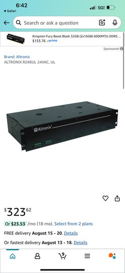 Altronix 24VAC Power Supply