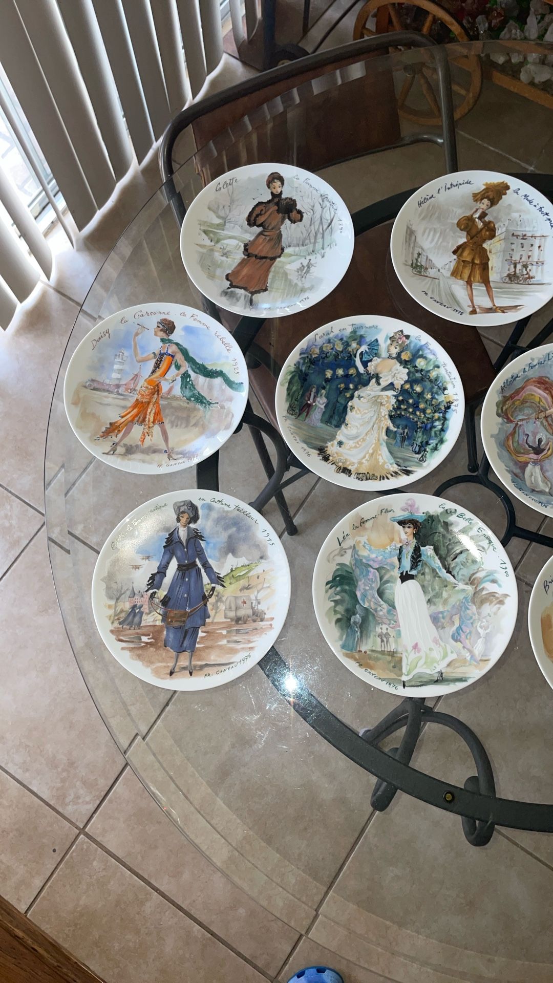 Vintage French Decorative Plates