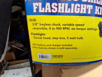 Cordless Drill and Light set