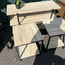 End Tables And Shelf Set