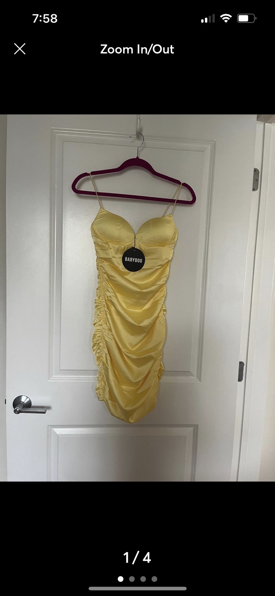 Yellow Cocktail Dress 