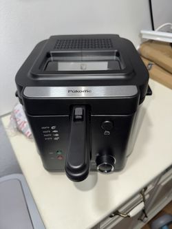 SUSTEAS Kitchen Appliances - 1500W Deep Fryer with Basket, Non-Stick Pot, Removable Lid - Easy-Clean Electric Cooker