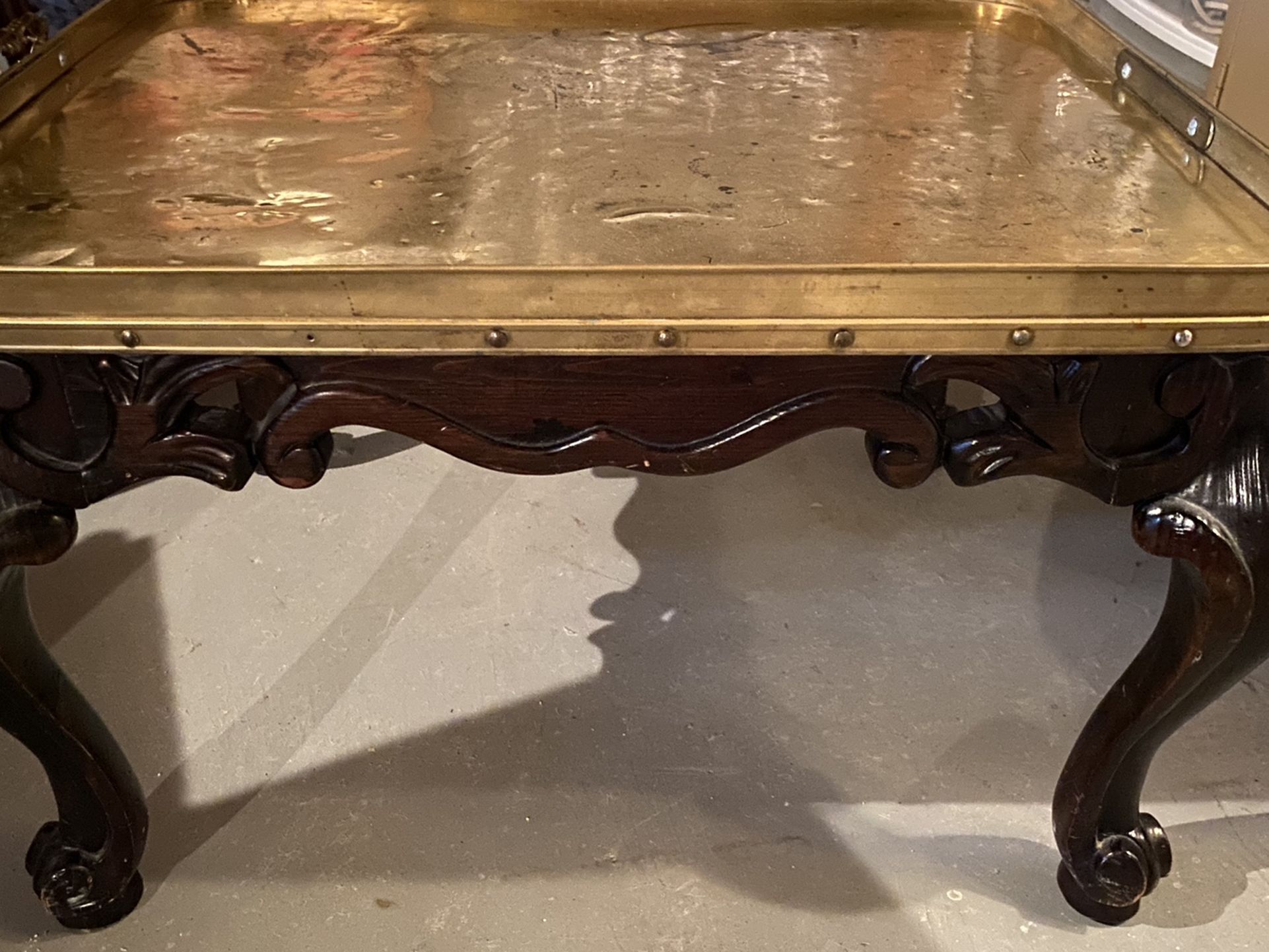 Coffee Table With Brass Top