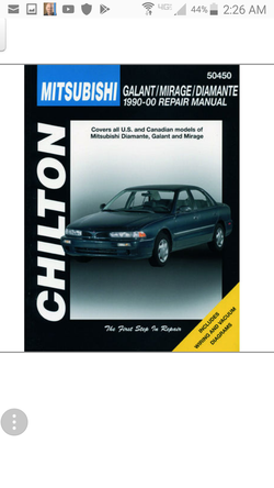 I'm looking for a Mitsubishi Mirage 2000 book