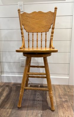 Vintage swivel bar stools (set of 2)