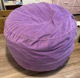 Purple bean bag chair