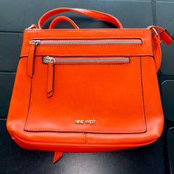 Nine West Coralia Mini Ailani Orange Crossbody Condition Like New 