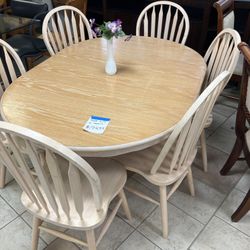 Table With 6 Chairs 