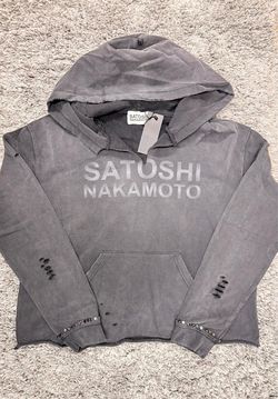 Satoshi grey hoodie size m large