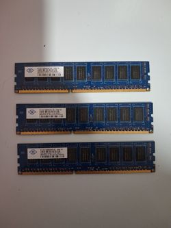 3GB (1GB×3) Ddr3 Desktop Ram