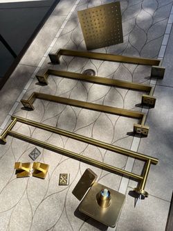 Miscellaneous Brushed Gold Bathroom Accessories