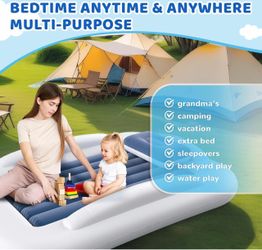 60 in —Inflatable Toddler Travel Bed