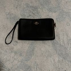 Black Coach wristlet