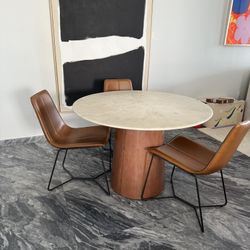 Gorgeous Marble Table With Four Chairs