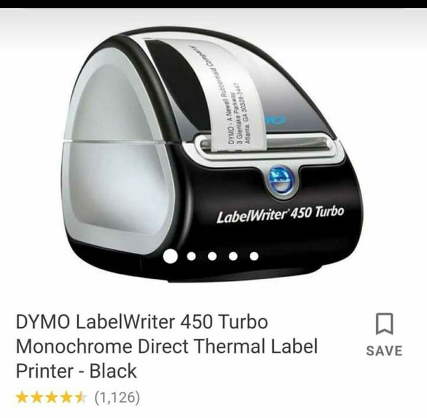 DYMO RETAIL AND LabelWriter 450 Turbo QR CODE AND BAR CODE PRINTER