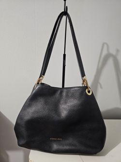 Michael Kors Black Leather Shoulder Bag